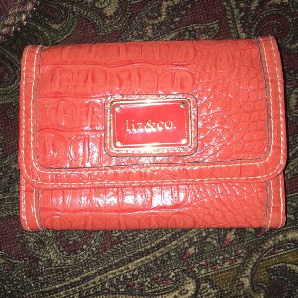 Liz&co. Wallet 10ctedut card slots orange color - Picture 1 of 4